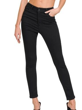 27 Zenana Classic High-Rise Black Skinny Jeans - Women